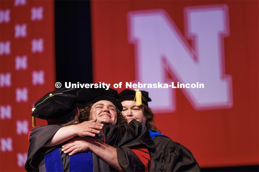 The University of Nebraska–Lincoln is conferring 588 degrees during the combined graduate and undergraduate commencement ceremony at Pinnacle Bank Arena. August 12, 2023. Photo by Craig Chandler/ University Communication.