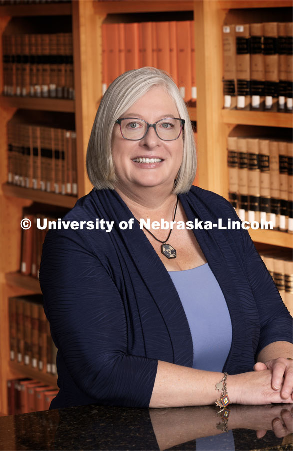 Darice Cecil, Assistant Director of Student Development. College of Law faculty and staff photo shoot. August 15, 2023. Photo by Craig Chandler / University Communication.