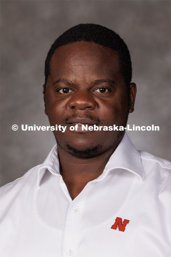 Studio portrait of Abia Katimbo, Assistant Professor of Biological Systems Engineering. 2023 New Faculty Orientation. August 16, 2023. Photo by Craig Chandler / University Communication.