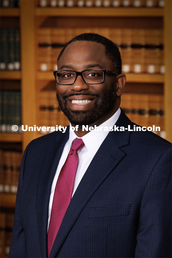 Korey Taylor, Assistant Professor for the College of Law. College of Law faculty and staff photo shoot. August 15, 2023. Photo by Craig Chandler / University Communication.