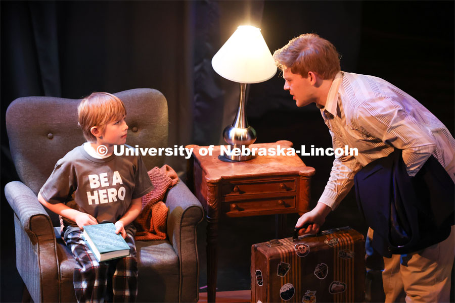 Nate Petsche in UNL’s production of “Big Fish”. April 23, 2024. Photo by Taryn Hamill for University Communication and Marketing.