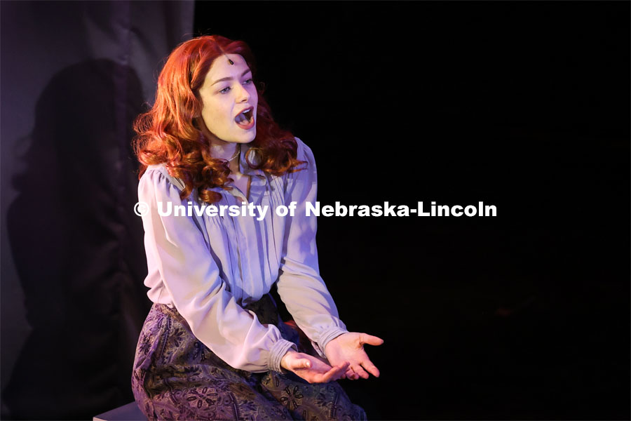Jacquelyn vonAschwege performs in UNL’s production of “Big Fish”. April 23, 2024. Photo by Taryn Hamill for University Communication and Marketing.