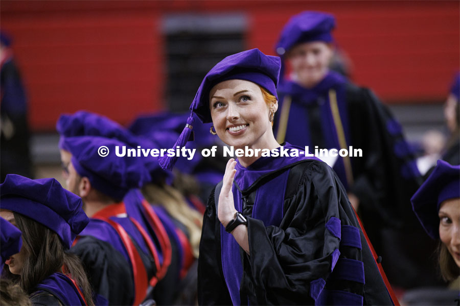 College of Law commencement in Devaney on the volleyball court. May 3, 2024. Photo by Craig Chandler / University Communication and Marketing.