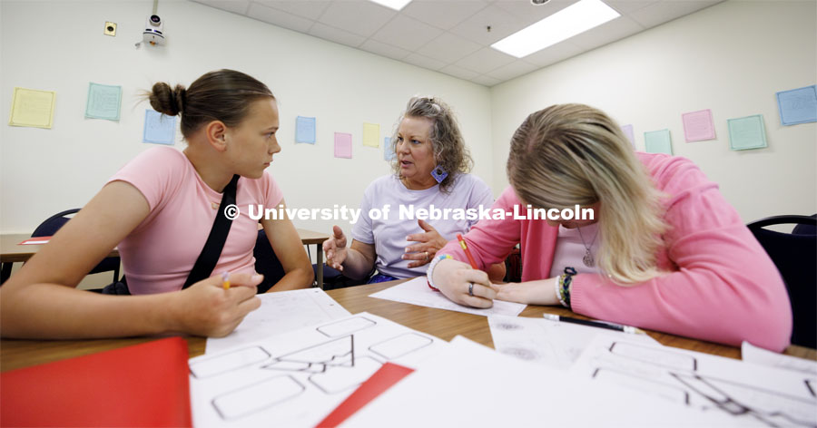 Students in the I/We Love to Write Workshop for kids. Nebraska Writing Project, an initiative of the English Department that serves local schools and communities. June 19, 2024. Photo by Craig Chandler / University Communication and Marketing.