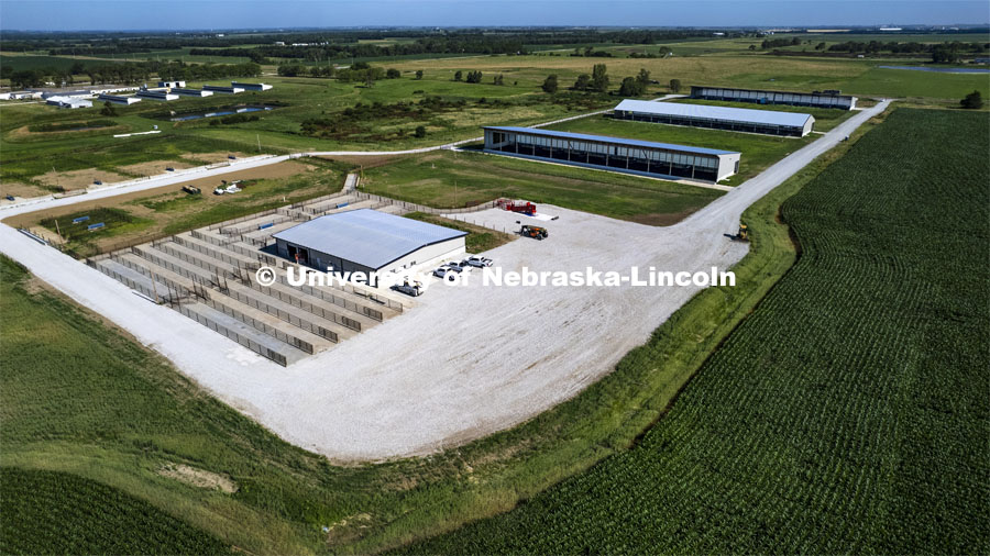 The Klosterman Feedlot Innovation Center opened at the Eastern Nebraska Research, Extension and Education Center near Mead, Nebraska. (ENREEC) near Mead, Nebraska. June 21, 2024. Photo by Craig Chandler / University Communication and Marketing.