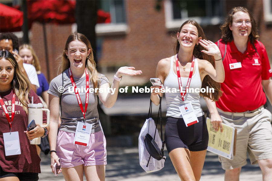 NSE groups tour campus. New Student Enrollment. June 26, 2024. Photo by Craig Chandler / University Communication and Marketing.