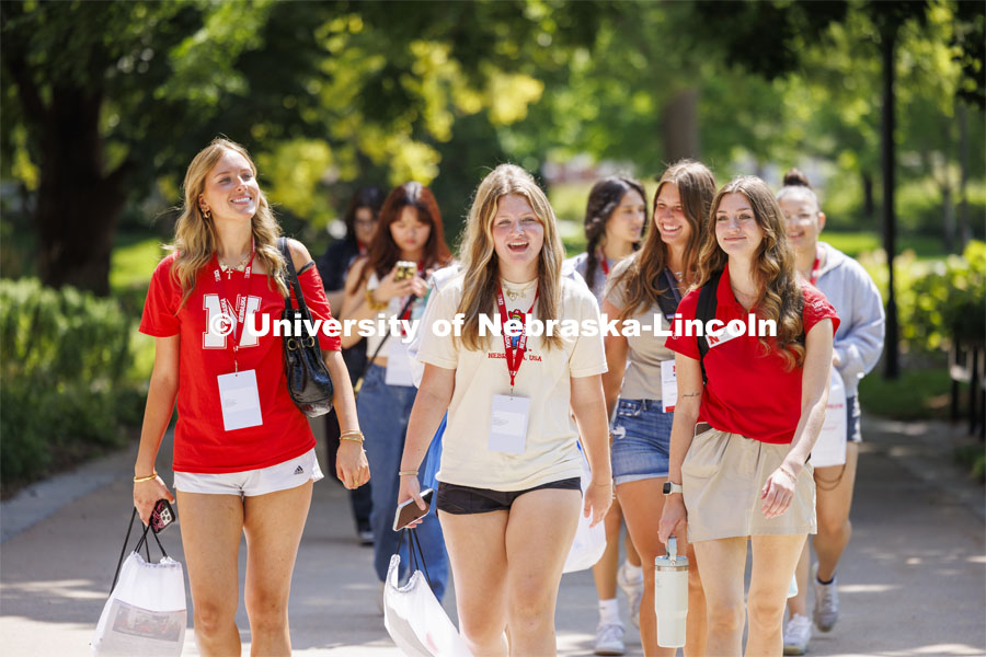 NSE campus tours. Final day of 2024 New Student Enrollment. July 11, 2024. Photo by Craig Chandler / University Communication and Marketing.