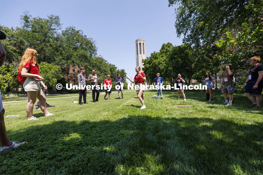 NSE campus tours. Final day of 2024 New Student Enrollment. July 11, 2024. Photo by Craig Chandler / University Communication and Marketing.