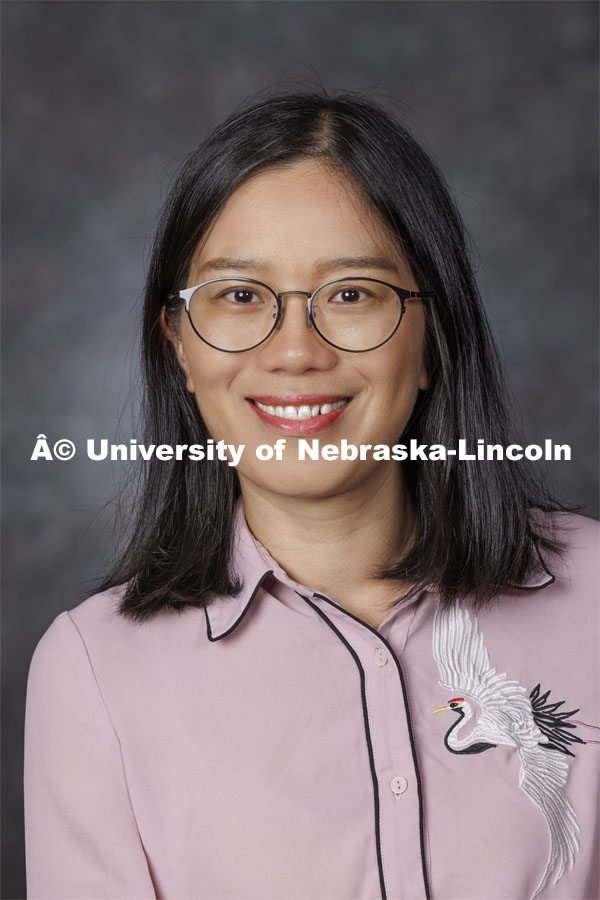 Studio portrait of Li Zhao, Research Assistant Professor, Civil and Environmental Engineering. August 21, 2024. Photo by Craig Chandler / University Communication and Marketing.