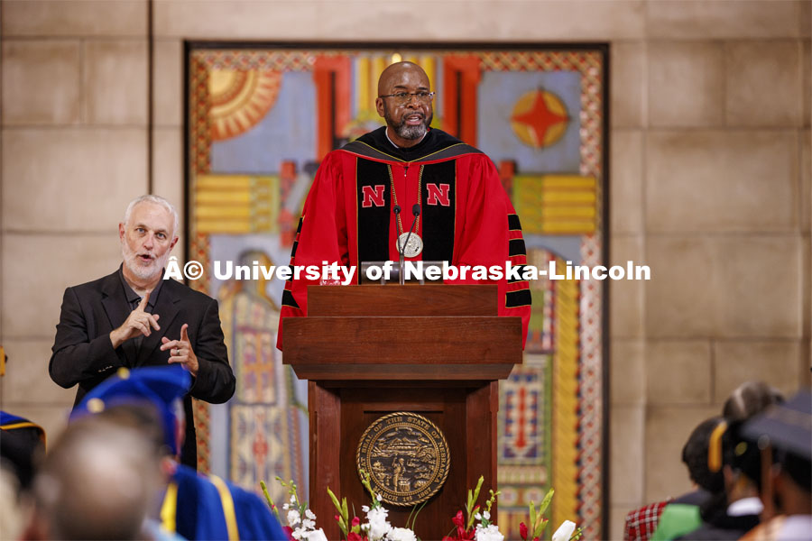 President Jeffrey Gold Investiture in the Nebraska State Capitol. September 5, 2024. Photo by Craig Chandler / University Communication and Marketing.