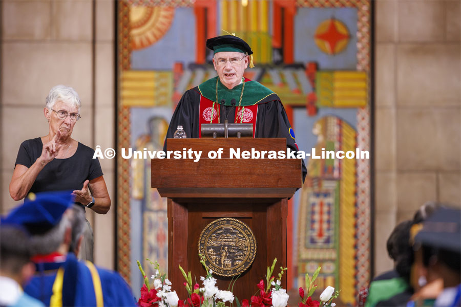 President Jeffrey Gold Investiture in the Nebraska State Capitol. September 5, 2024. Photo by Craig Chandler / University Communication and Marketing.