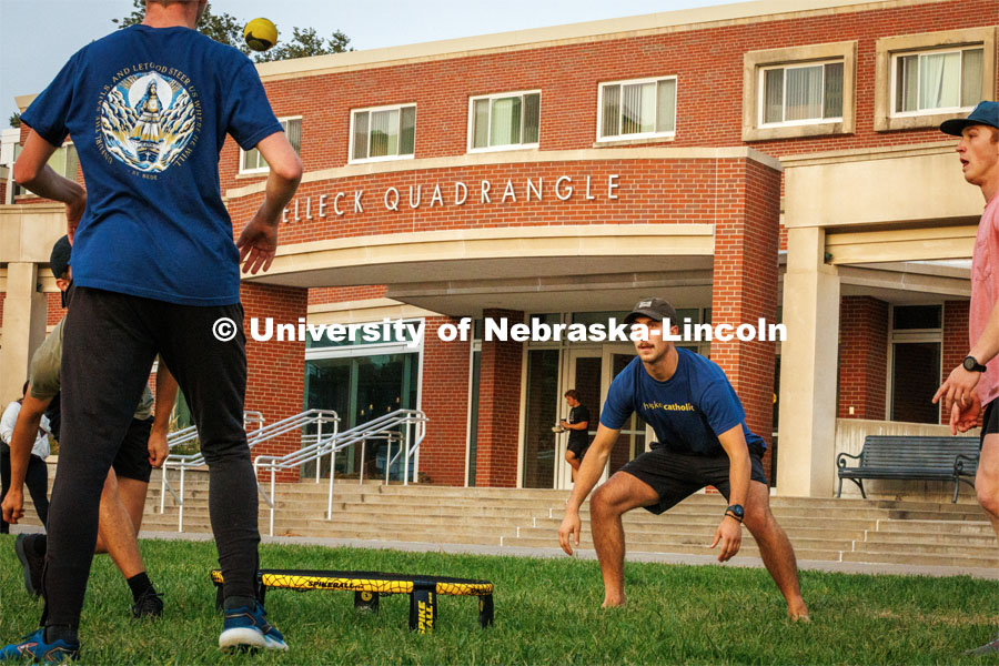 Yard games competition for homecoming week. October 1, 2024. Photo by Kristen Labadie / University Communication.