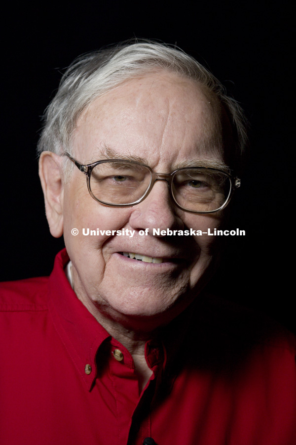 UNL alumnus Warren Buffett talks with Microsoft Corp. founder Bill Gates outside the Lied Center for