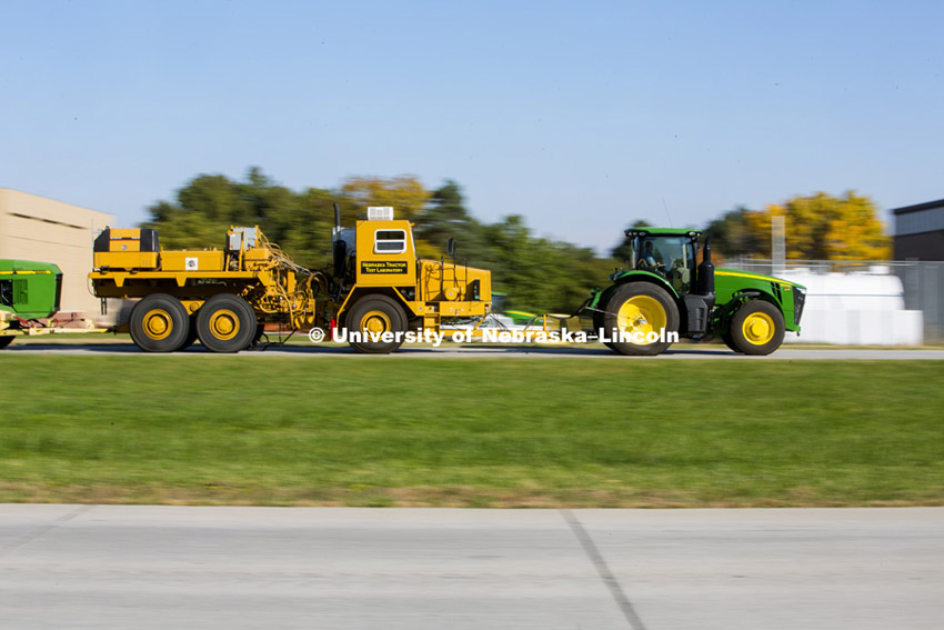 Tractor test lab on UNL east campus. October 17, 2014. 