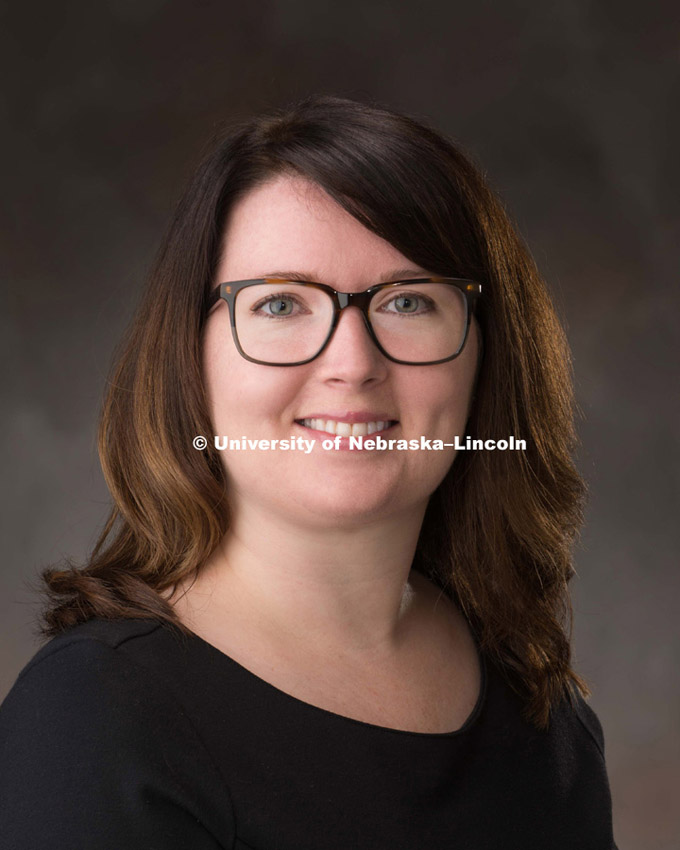 Studio portrait of Ingrid Haas, CB3 Staff, October 1, 2015. 