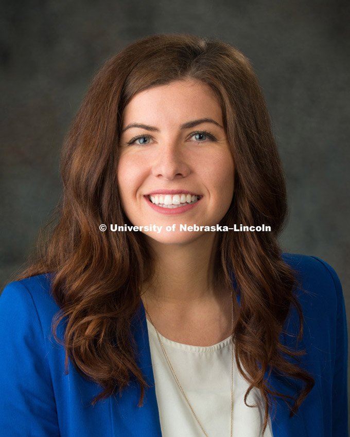 Studio portrait of Stephanie Pistillo, University Affairs, October 17, 2015. 