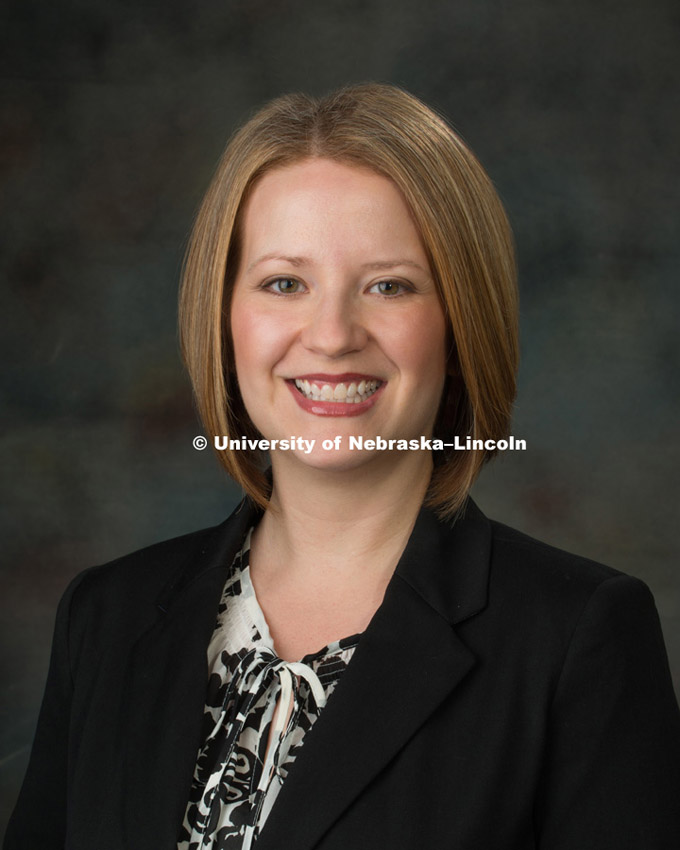 Studio portrait of Jenny Reeser, University Affairs, October 17, 2015. 