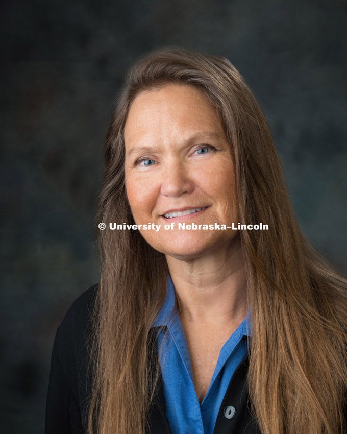 Studio portrait of Deb Stephens, University Affairs, October 17, 2015. 