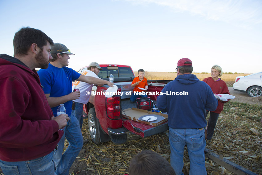 Spohn Farms, Friend, NE. Corn Harvest. South-central Nebraska.  October 15, 2015. 