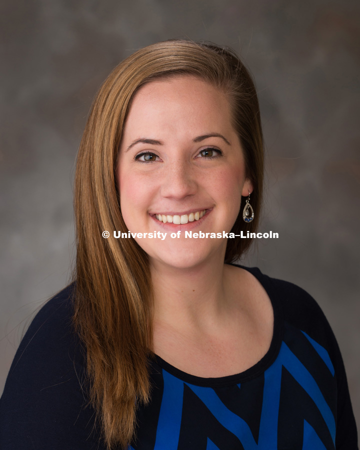 Studio portrait of Kelsey Appleby, Campus Recreation, NIRSA Wasson Award, January 19, 2016. 