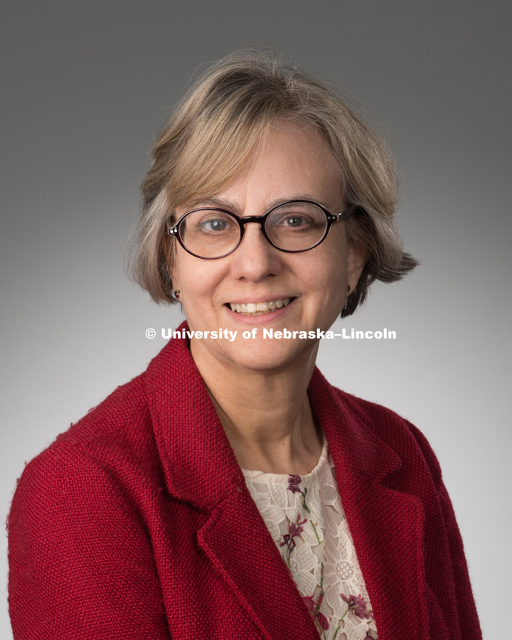 Studio portrait of DeeAnn Allison, Library faculty/staff photo for web. May 4, 2016. 