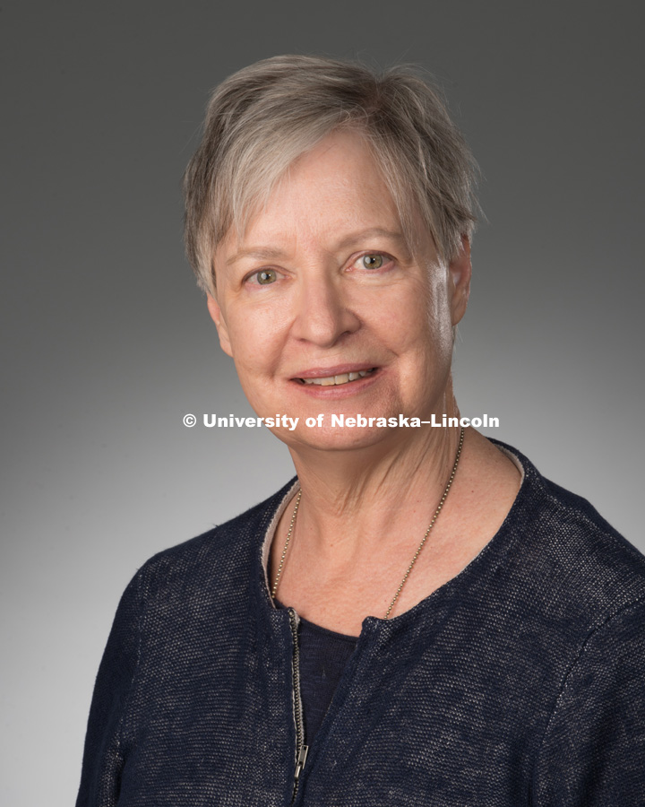 Studio portrait of Jeanetta Drueke, Library faculty/staff photo for web. May 4, 2016. 