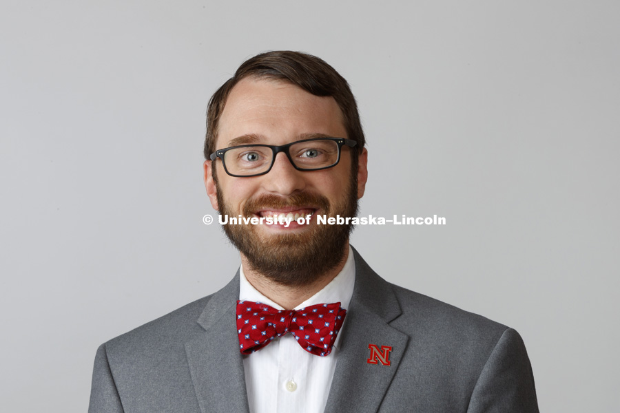 Studio portrait of Jarrett Ramsey. Admissions. July 21, 2016. 