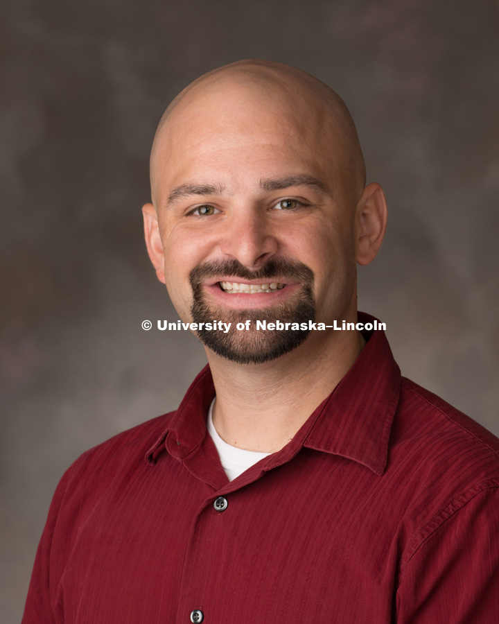 Studio portrait of Tony Lazarowicz, Arts and Science Advising Center. September 6, 2016. 