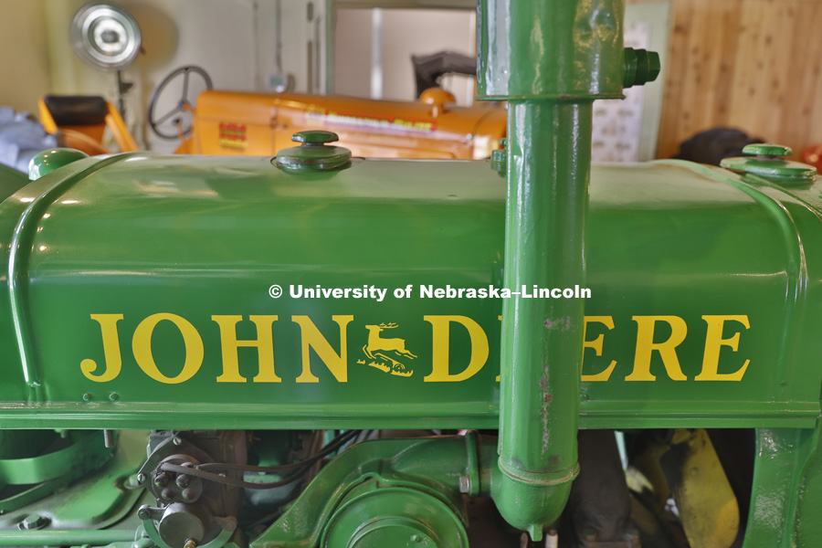 A John Deere "D" tractor.  Lester F. Larsen Tractor Test and Power Museum. October 27, 2016. 