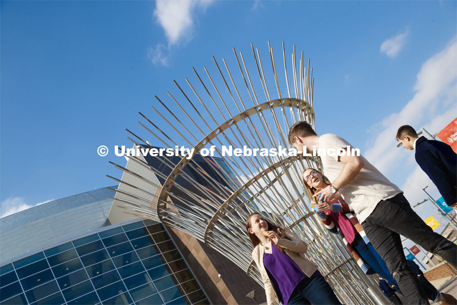 College of Law photo shoot in Haymarket. April 4, 2019. 