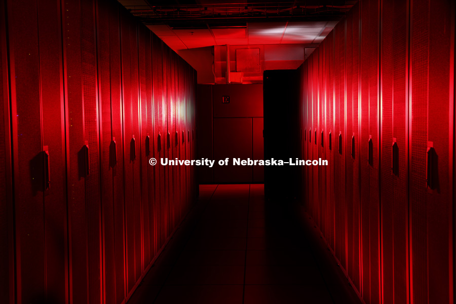 Supercomputers Red and Sand Hills in the Schorr Center. September 8, 2016. 