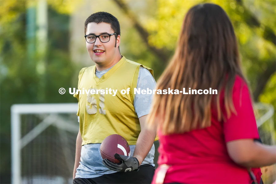 Intramural football on Mabel Lee Fields. October 2, 2024. 