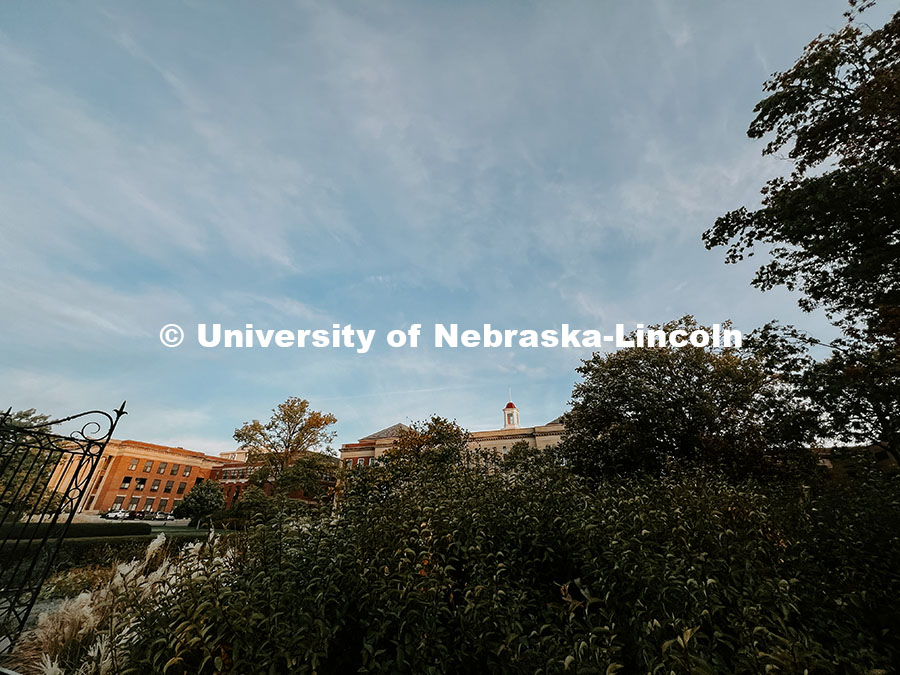 Gate to Love Gardens. Fall photos on City Campus. July 1, 2024. Taylor DeMaro / University Communica