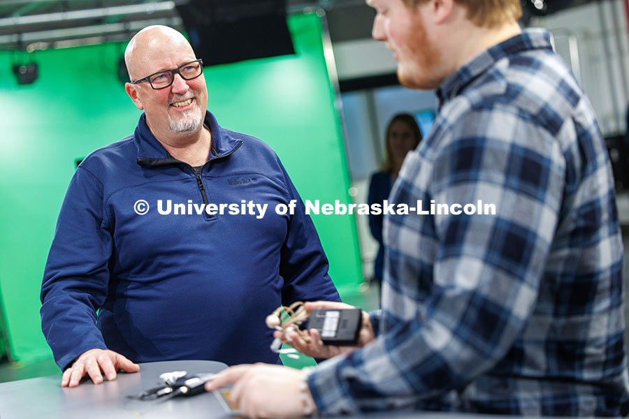 Jamie Wenz, Technical Director in the College of Journalism and Mass Communications, speaks with Luc