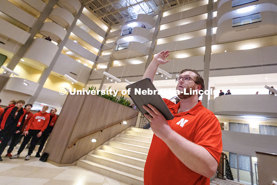 UNL students practice for the 2025 Presidential Inauguration. Inauguration choir trip. January 19, 2