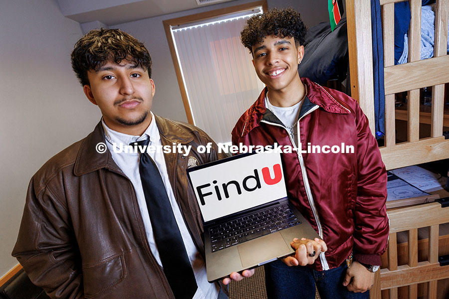 Raikes School students Kenny Morales (left), a software engineering major, and Wilson Overfield, a c