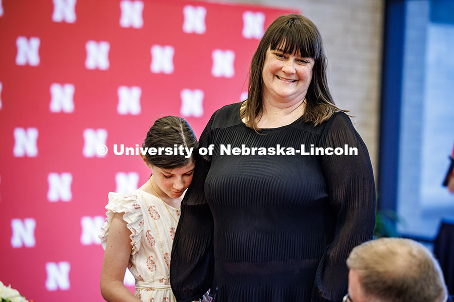 (Left) Genevieve Wright and Shelly Wright at the We Give Blood Celebration. Genevieve was kept alive