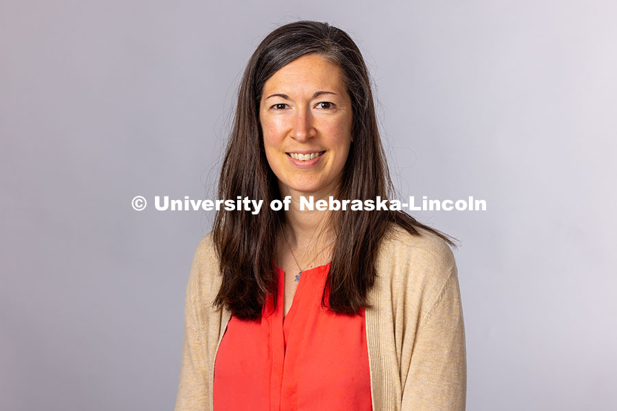 Studio portrait of Ashley Light, Assistant Director for the Explore Center. May 1, 2025. 
