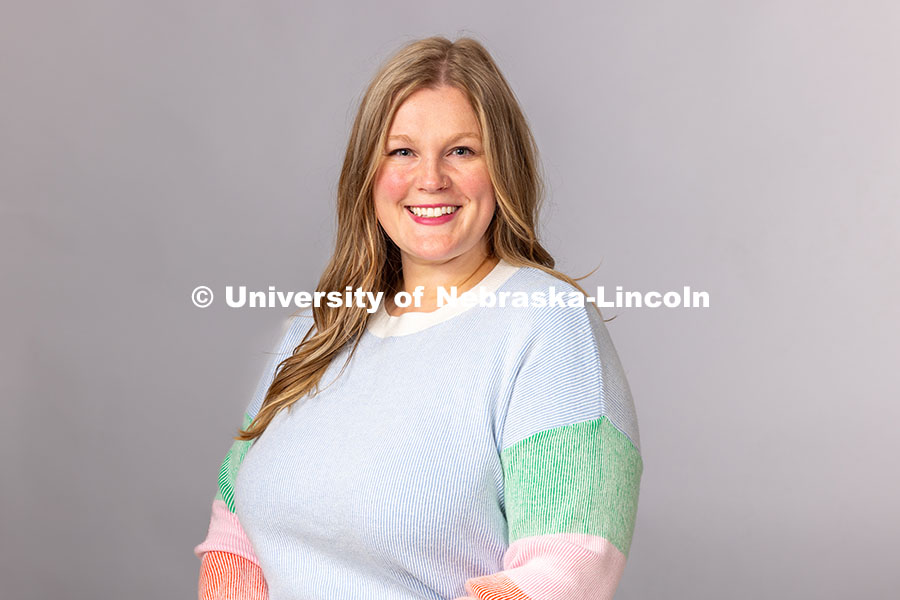 250501_Bethany_Heaney.jpg Studio portrait of Bethany Heaney, Career Advisor for the Explore Center. May 1, 2025.