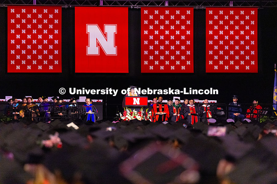 250517_Commencement_2087.jpg Elizabeth Herbin, outgoing president of the Association of Students of the University of Nebraska, s