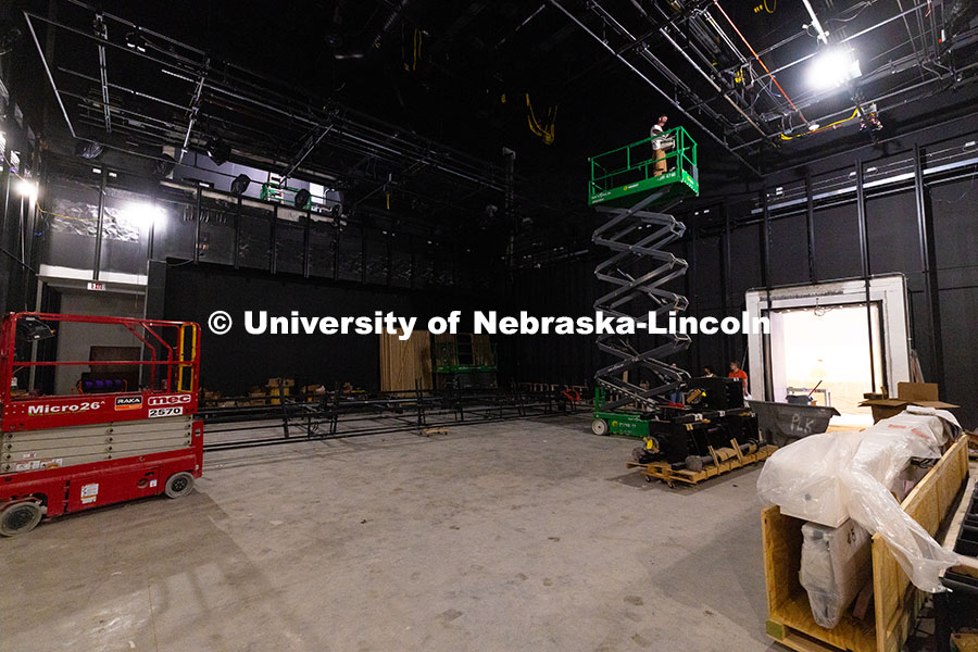 250522_FPA_8539.jpg Construction in what will become a flexible performance space in the new Hixson-Lied College of Fine