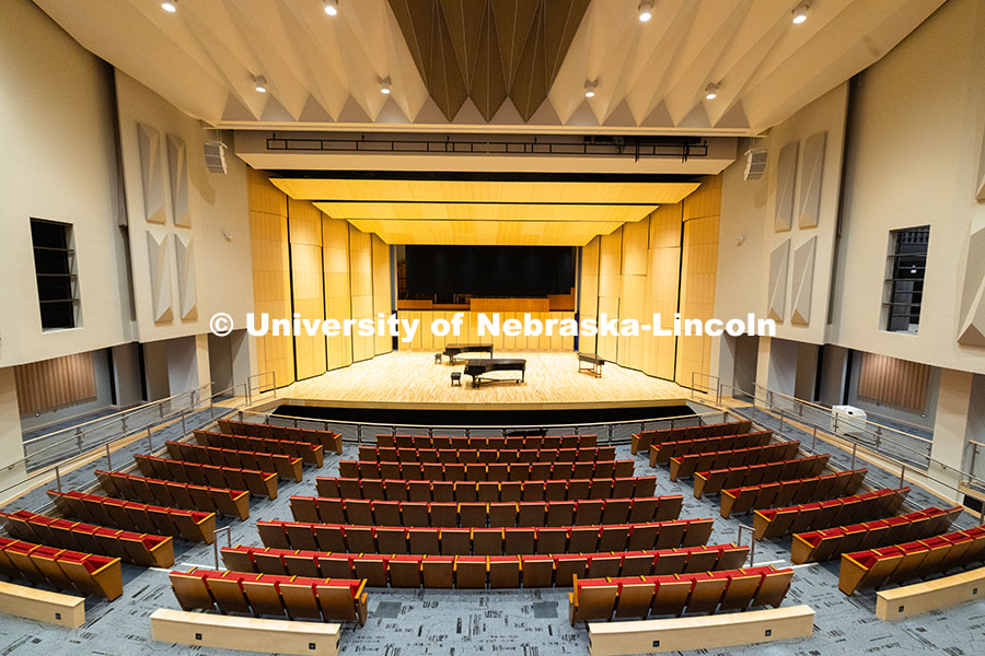250523_Kimball_Hall_8982.jpg The newly renovated recital hall in Kimball has been fully modernized with updated flooring, seating
