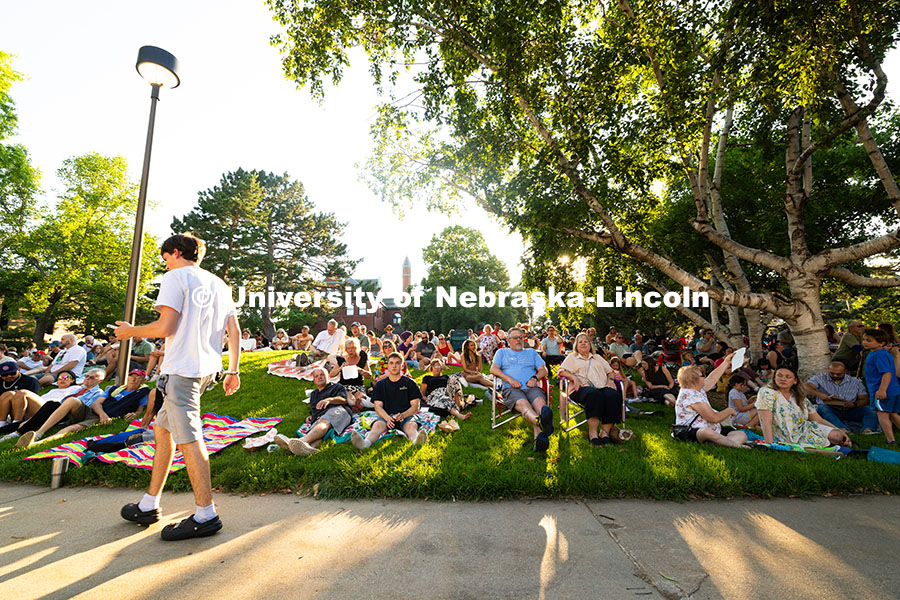250610_Jazz_in_June_9846.jpg Fans of Jazz in June relax in folding chairs or recline on blankets, and snack on treats brought fro