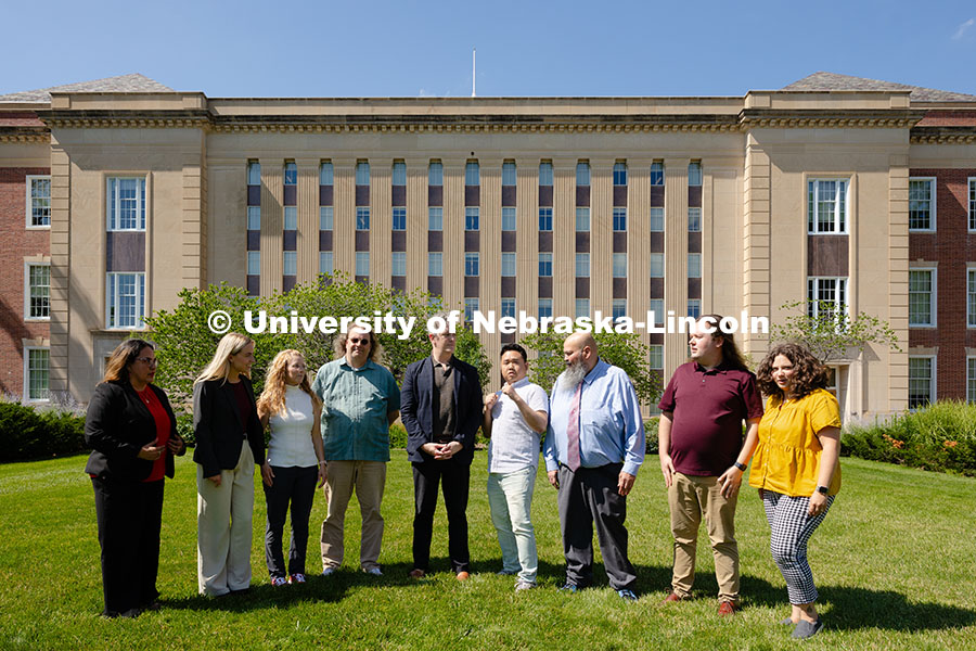 250625_CAST_Team_0991.jpg The Center for Academic Success and Transition team pose for a group photo outside of Love Library S