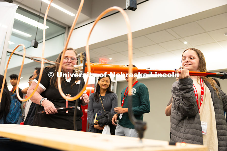 Telitha Plumlee-Stiefel, a Science Olympiad competitor from Founders Classical Academy in Arkansas, 