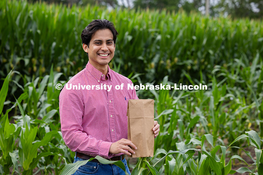 Vladimir Torres-Rodriguez, a research assistant professor in agronomy and horticulture, covers the t