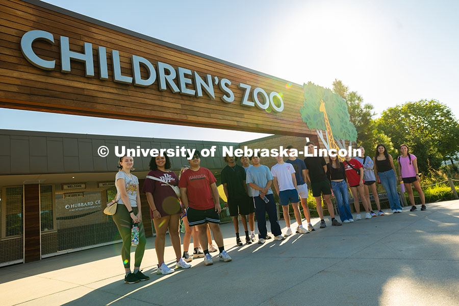 250821_Service_Project_4025.jpg Lexie Lilienthal, a first-year student from Grand Island studying animal science, removes invasive v