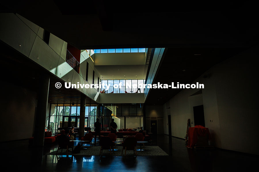The brand-new Fine and Performing Arts Building on the first day of class fall semester, 2025. Augus