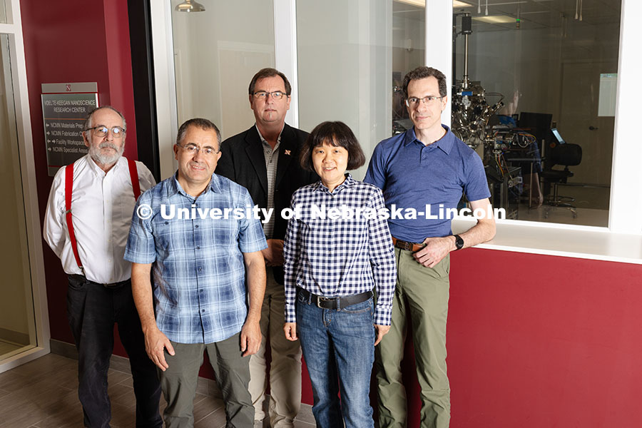 Christian Binek (center) is principal investigator of a new National Science Foundation-funded progr