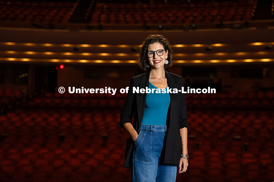 Lauren Silverman Durban, Communication Manager for the Lied Center for Performing Arts, pictured on 